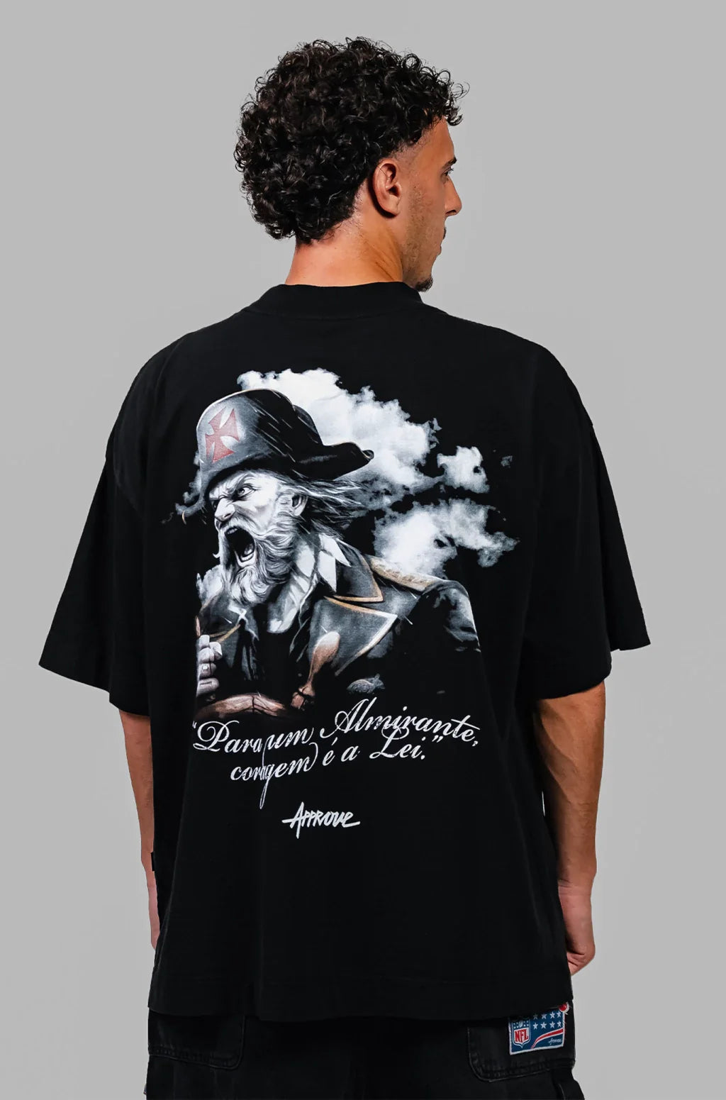 Camiseta Huge Approve X Vasco Almirante Preto