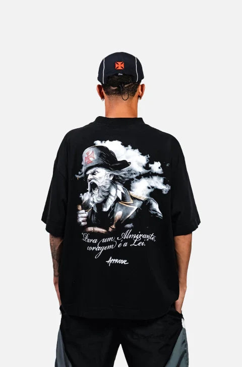 Camiseta Huge Approve X Vasco Almirante Preto
