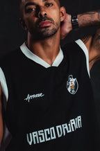Regata Retro Approve X Vasco Faixa Preta Preto