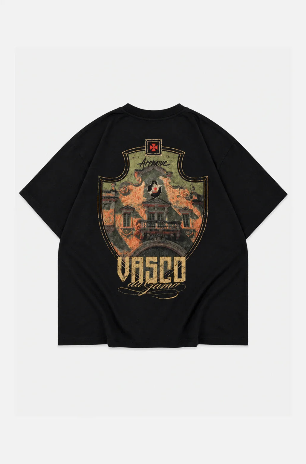 Camiseta Huge Approve X Vasco III São Januário Preto