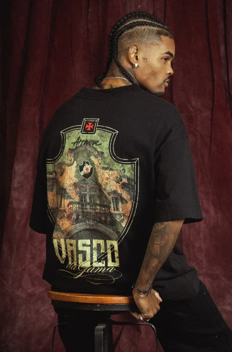 Camiseta Huge Approve X Vasco III São Januário Preto