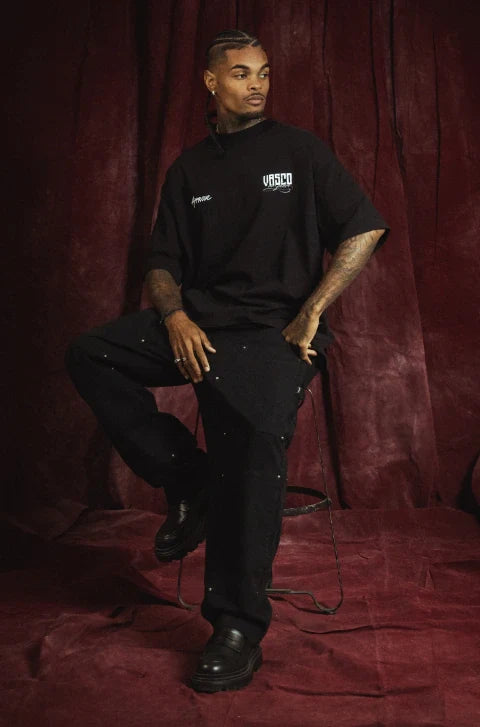 Camiseta Huge Approve X Vasco III São Januário Preto