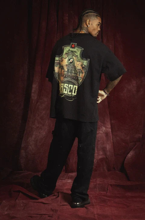 Camiseta Huge Approve X Vasco III São Januário Preto