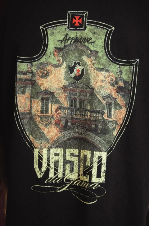 Camiseta Huge Approve X Vasco III São Januário Preto