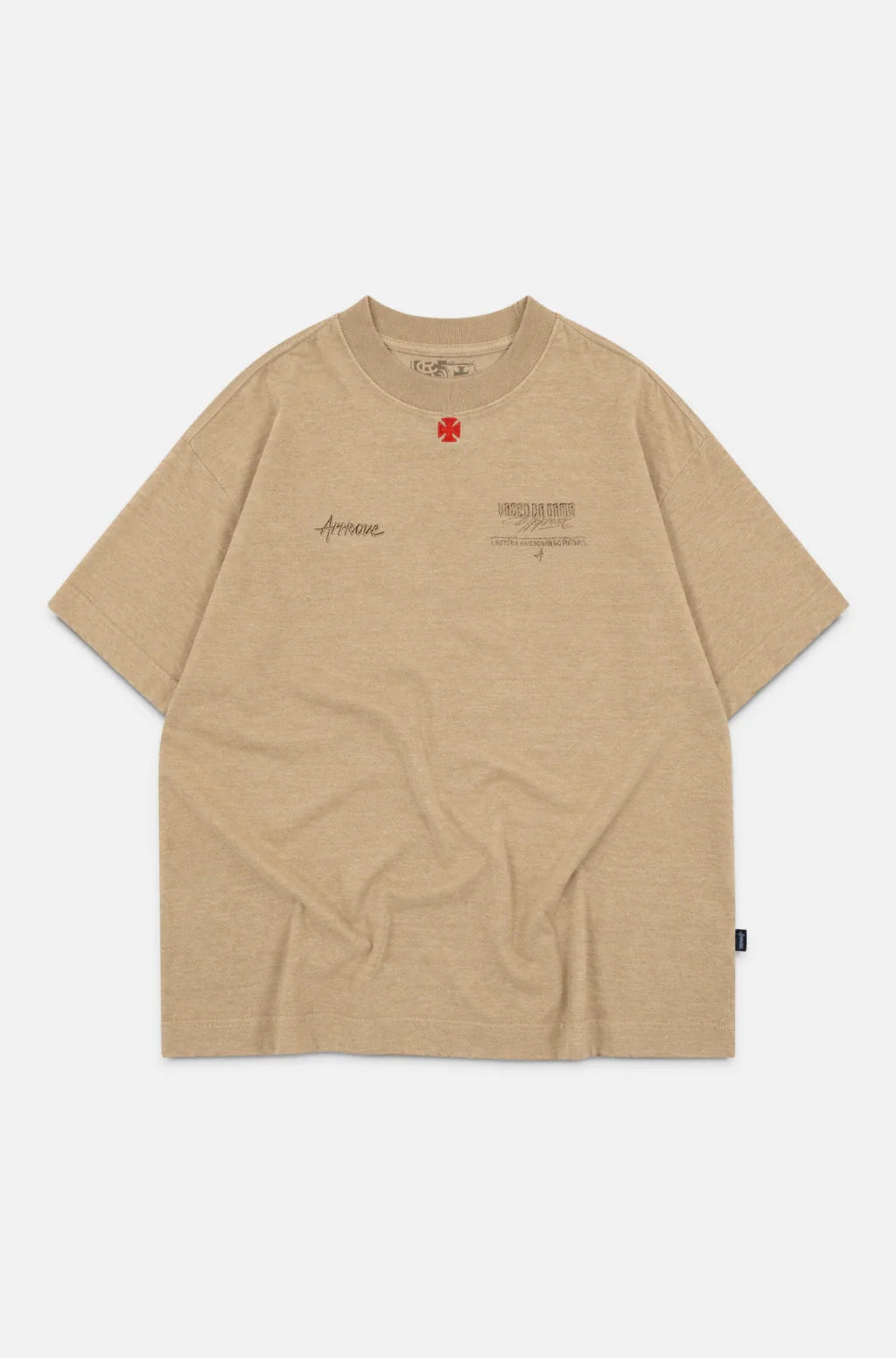 Camiseta Huge Approve X Vasco III Bege