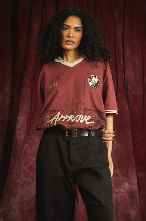 Camiseta Huge Polo Approve X Vasco III Bordô 1898