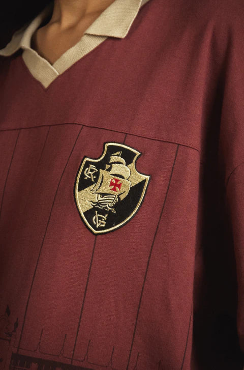 Camiseta Huge Polo Approve X Vasco III Bordô 1898
