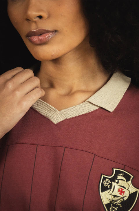Camiseta Huge Polo Approve X Vasco III Bordô 1898