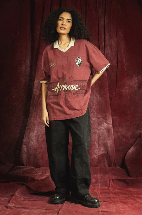 Camiseta Huge Polo Approve X Vasco III Bordô 1898